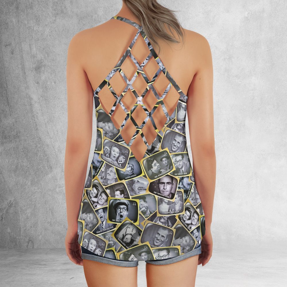 Criss Cross Tank Top - T8TGTUNX -  - 3