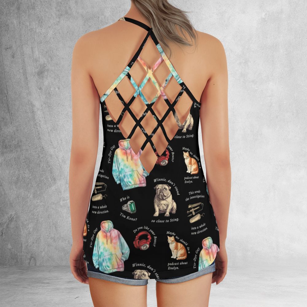 Criss Cross Tank Top - TAV31RCZ -  - 3