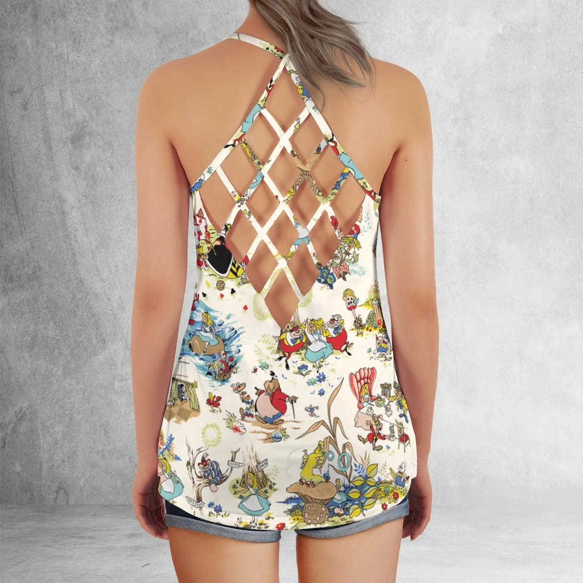 Criss Cross Tank Top - N1GSTH6S