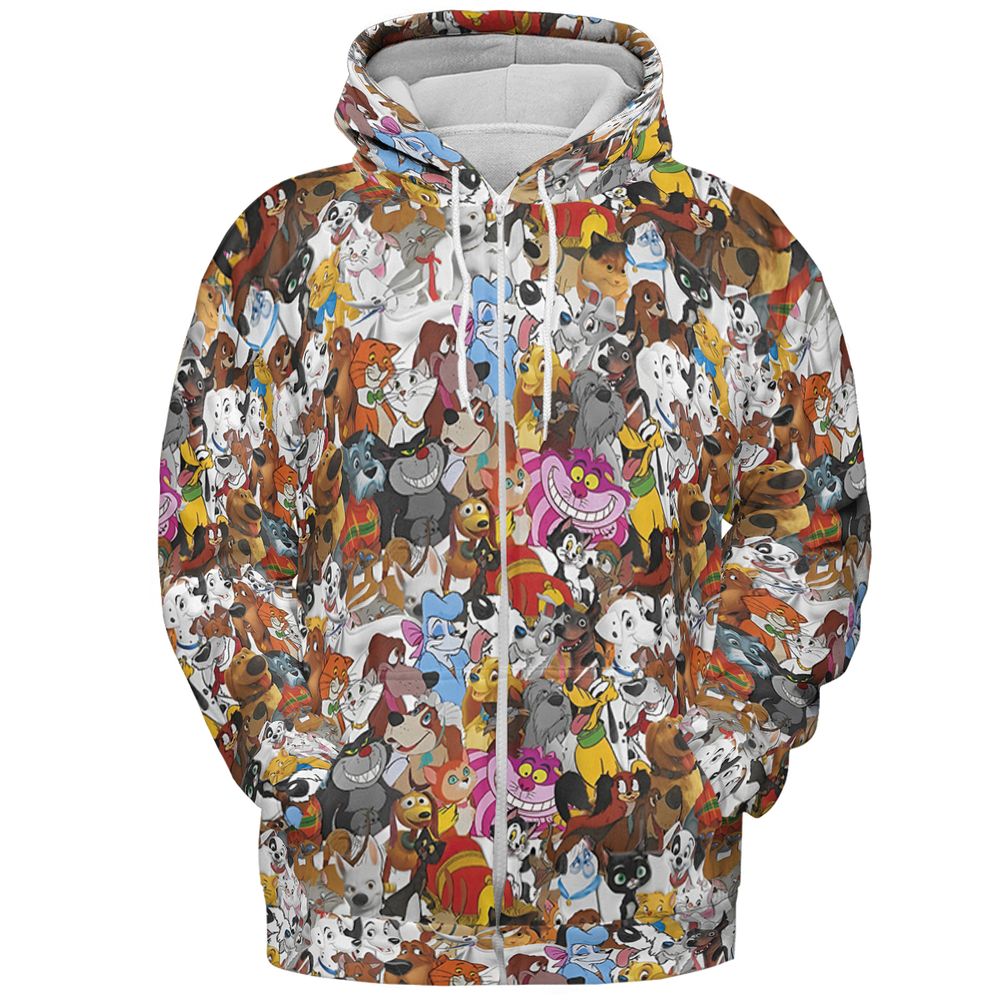 All-over Print Hoodie - Y92T1TEY -  - 3