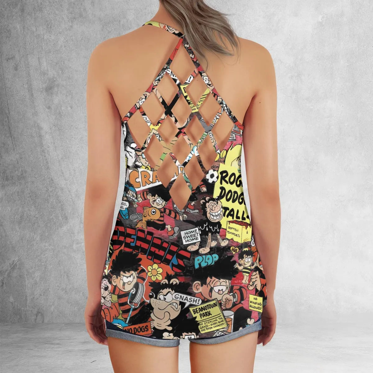 Criss Cross Tank Top - E6QBWPEK