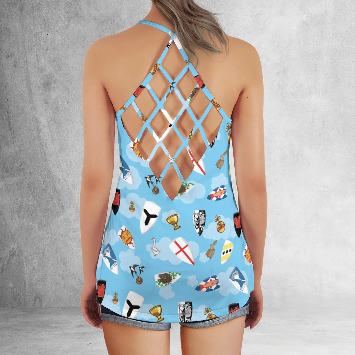 Criss Cross Tank Top - 1SVMB7Y6