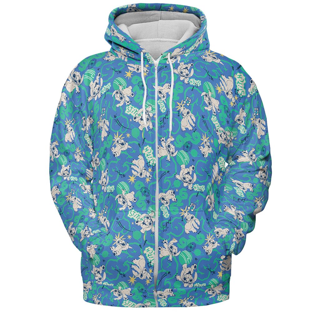 All-over Print Hoodie - NGA2C7KV -  - 3