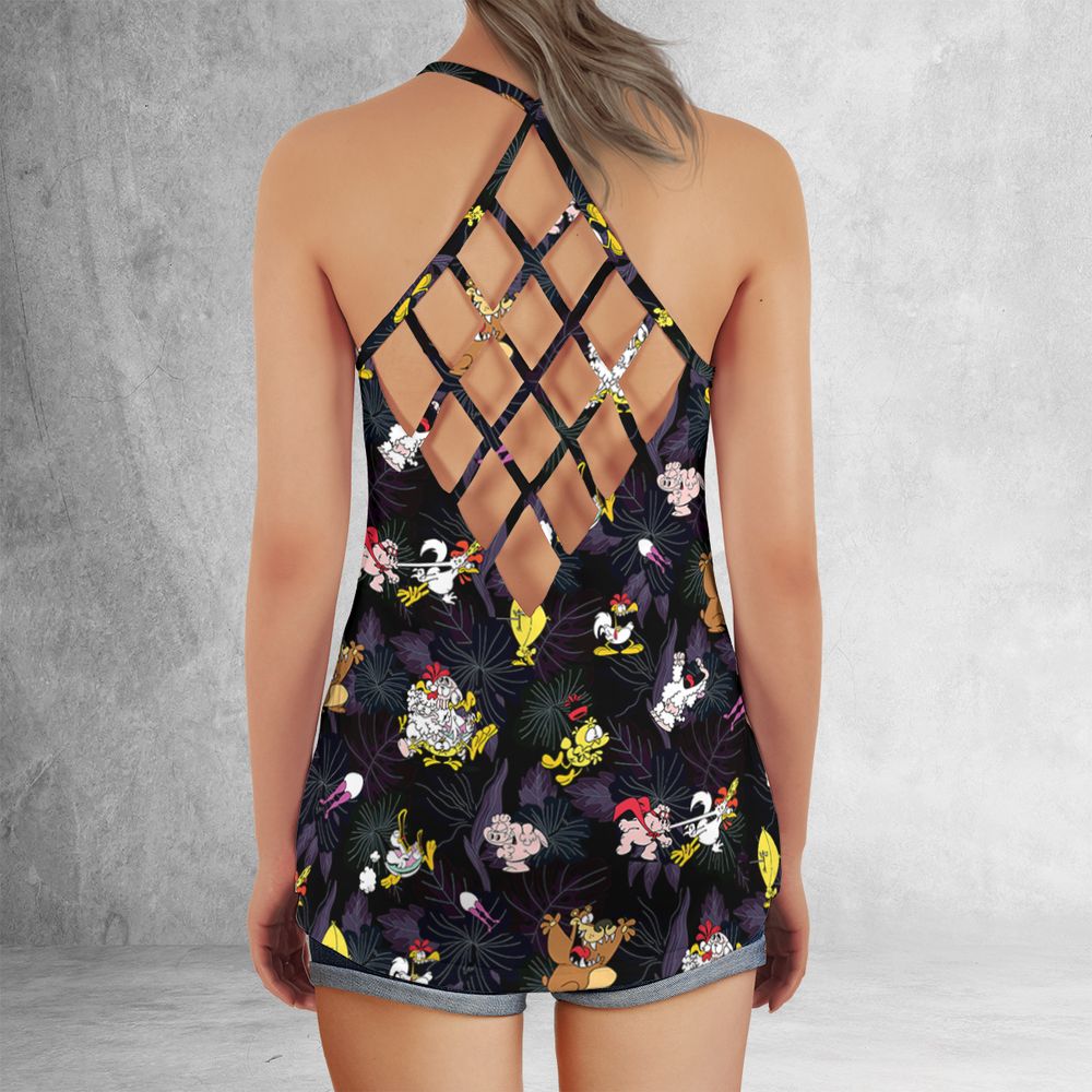 Criss Cross Tank Top - CBMP85E5 -  - 3