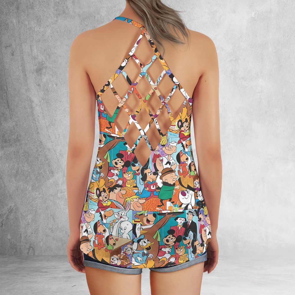Criss Cross Tank Top - USHBYMWX -  - 3