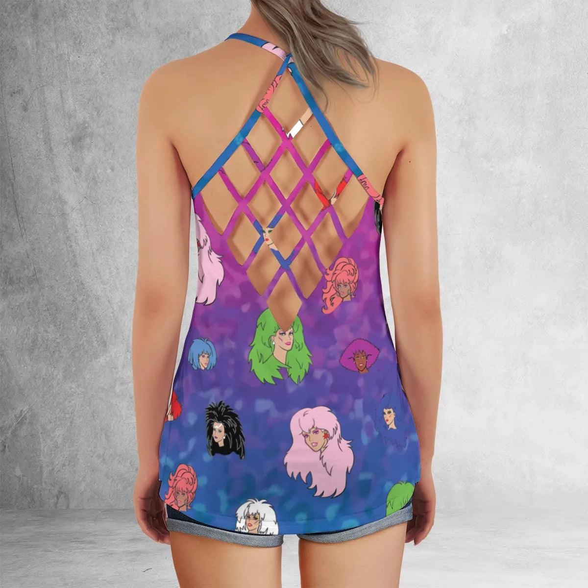 Criss Cross Tank Top - KFEZ78BB