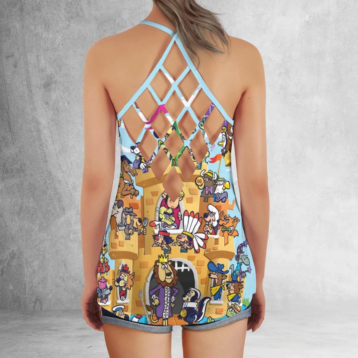 Classic Underdog Criss Cross Tank Top