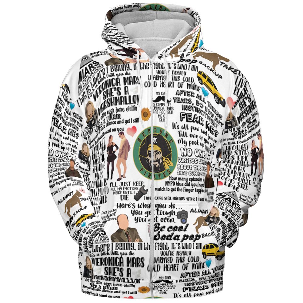All-over Print Hoodie - 3BAZRUFD -  - 3