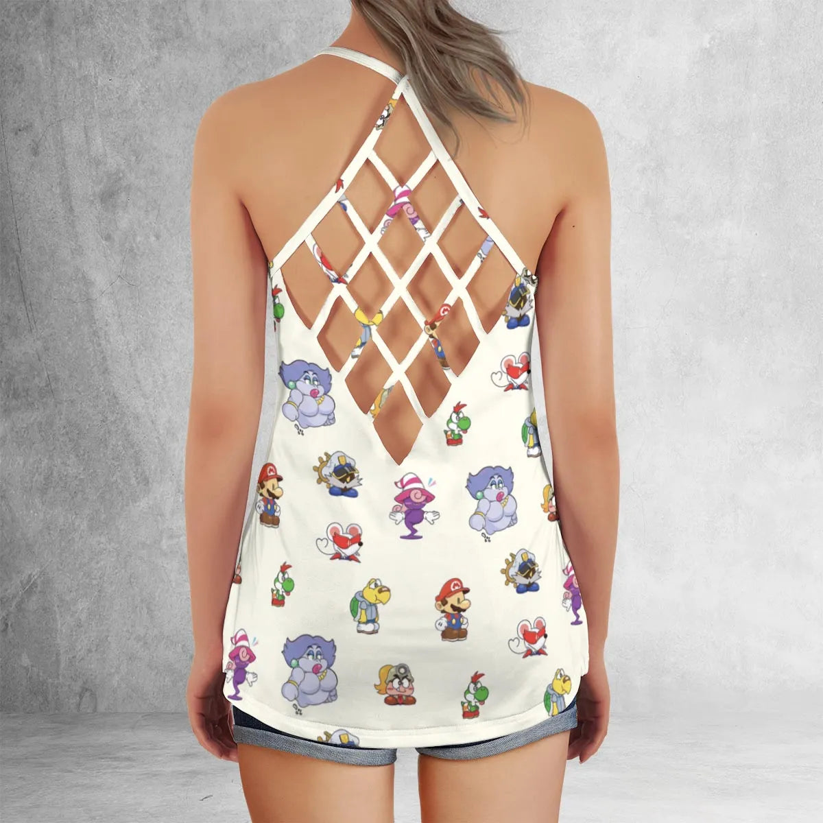 Criss Cross Tank Top - V5HU46GC