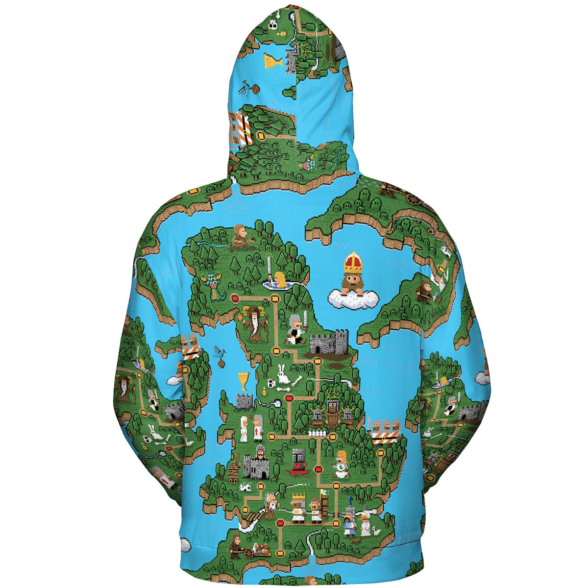 All-over Print Hoodie - 4XTUV319