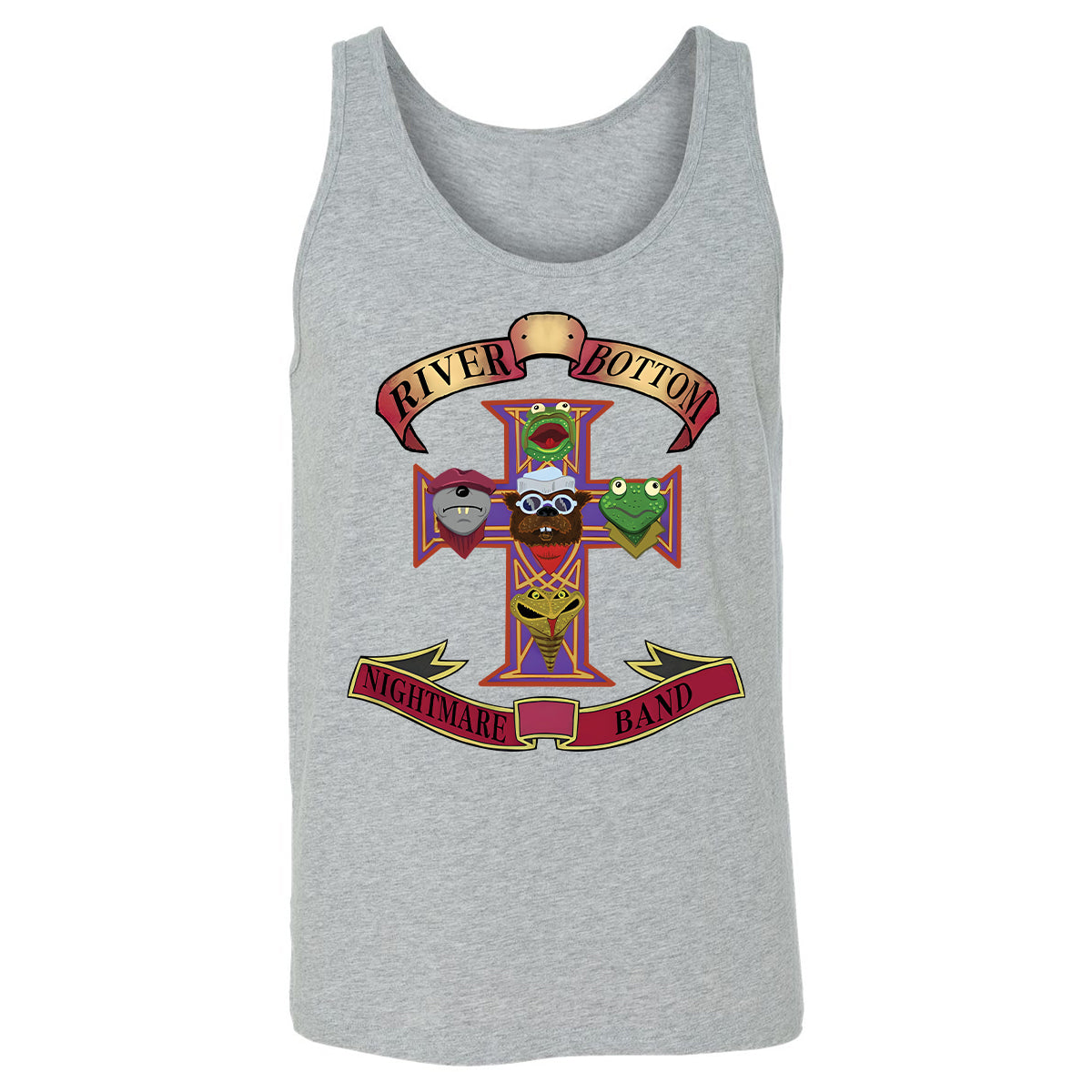 Unisex Jersey Tank - Black - THANGFIXED (Copy) - Athletic Heather - 4