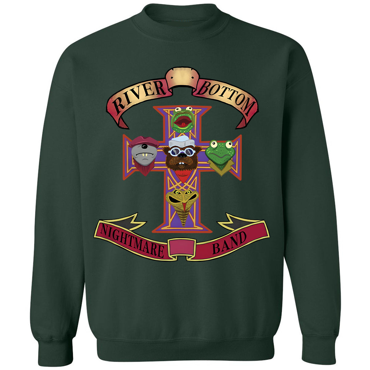 Classic Unisex Sweatshirt - Black - THANGFIXED (Copy) - Forest Green - 4