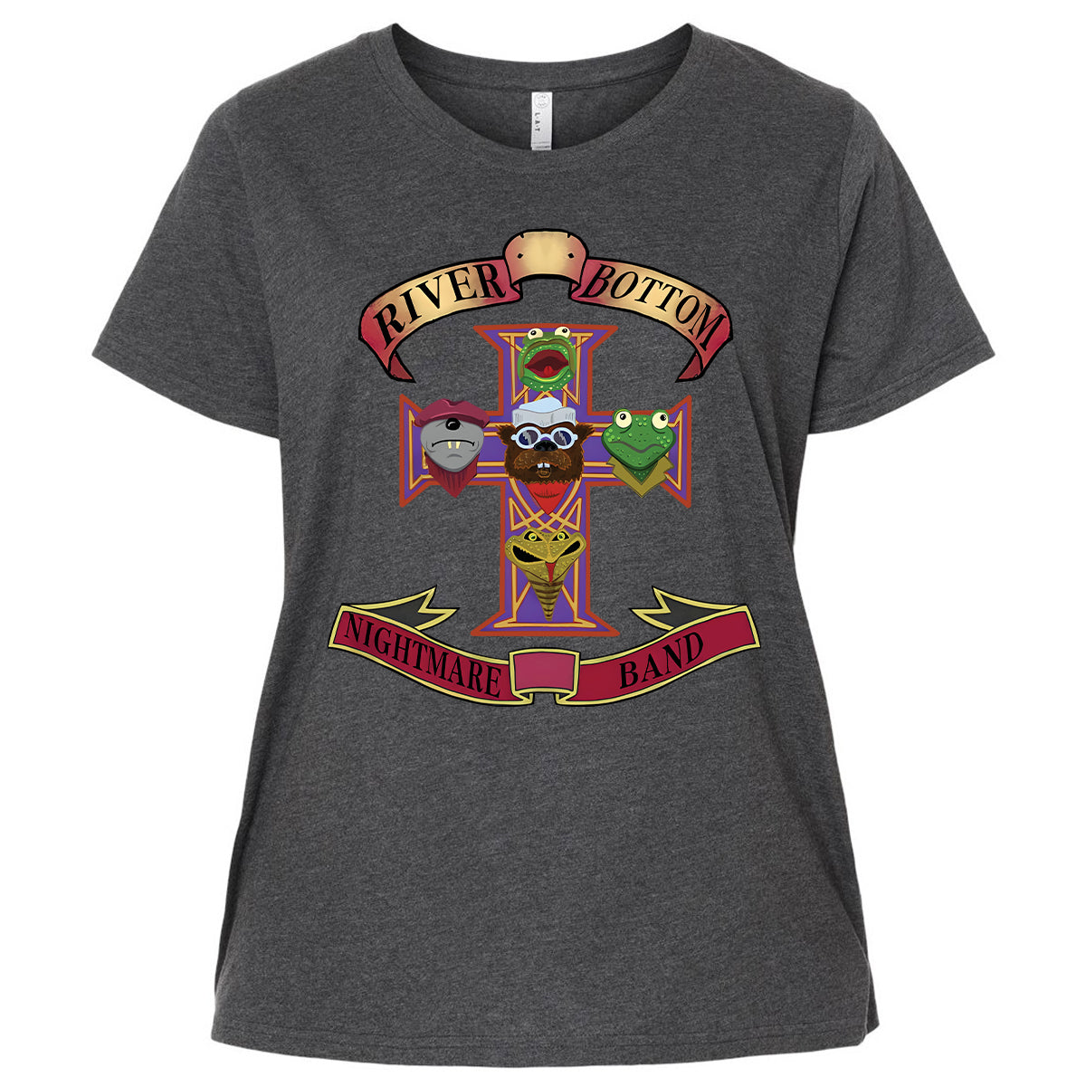 Ladies Curvy Jersey - Black - THANGFIXED (Copy) - Vintage Smoke - 4