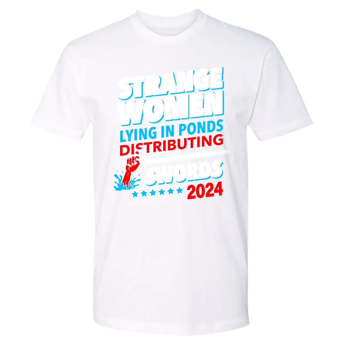 Strange women lying in ponds distributing swords 2024 Premium Unisex T-shirt