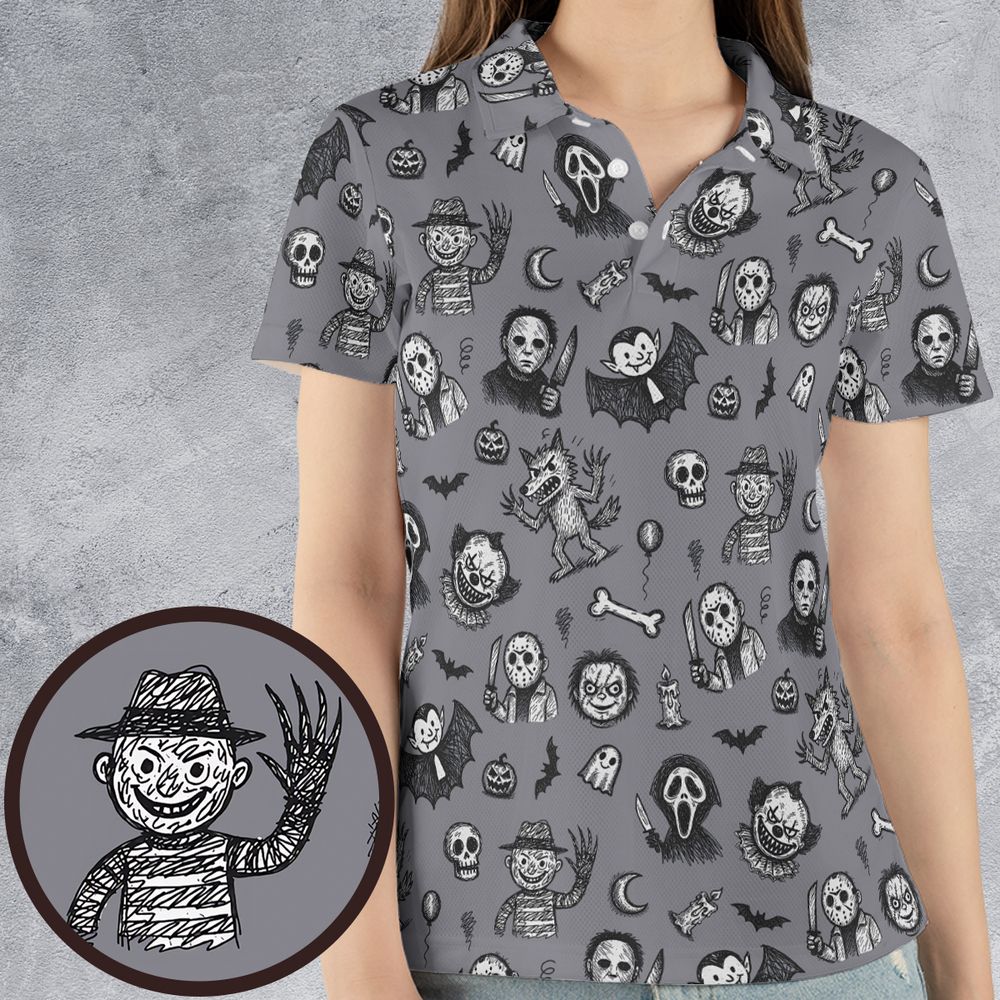 AOP Men/Women Polo Shirt - X7XCYS5M - Women - 4