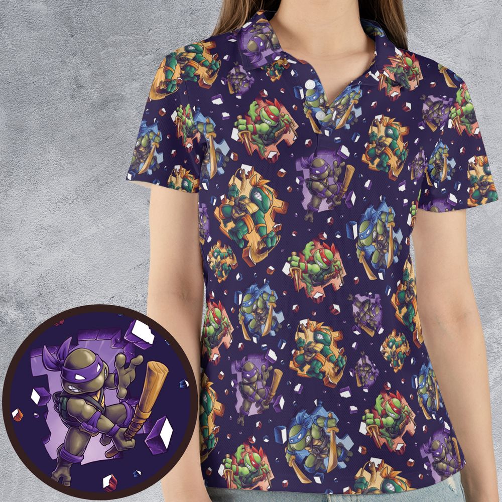 AOP Men/Women Polo Shirt - Women - 4