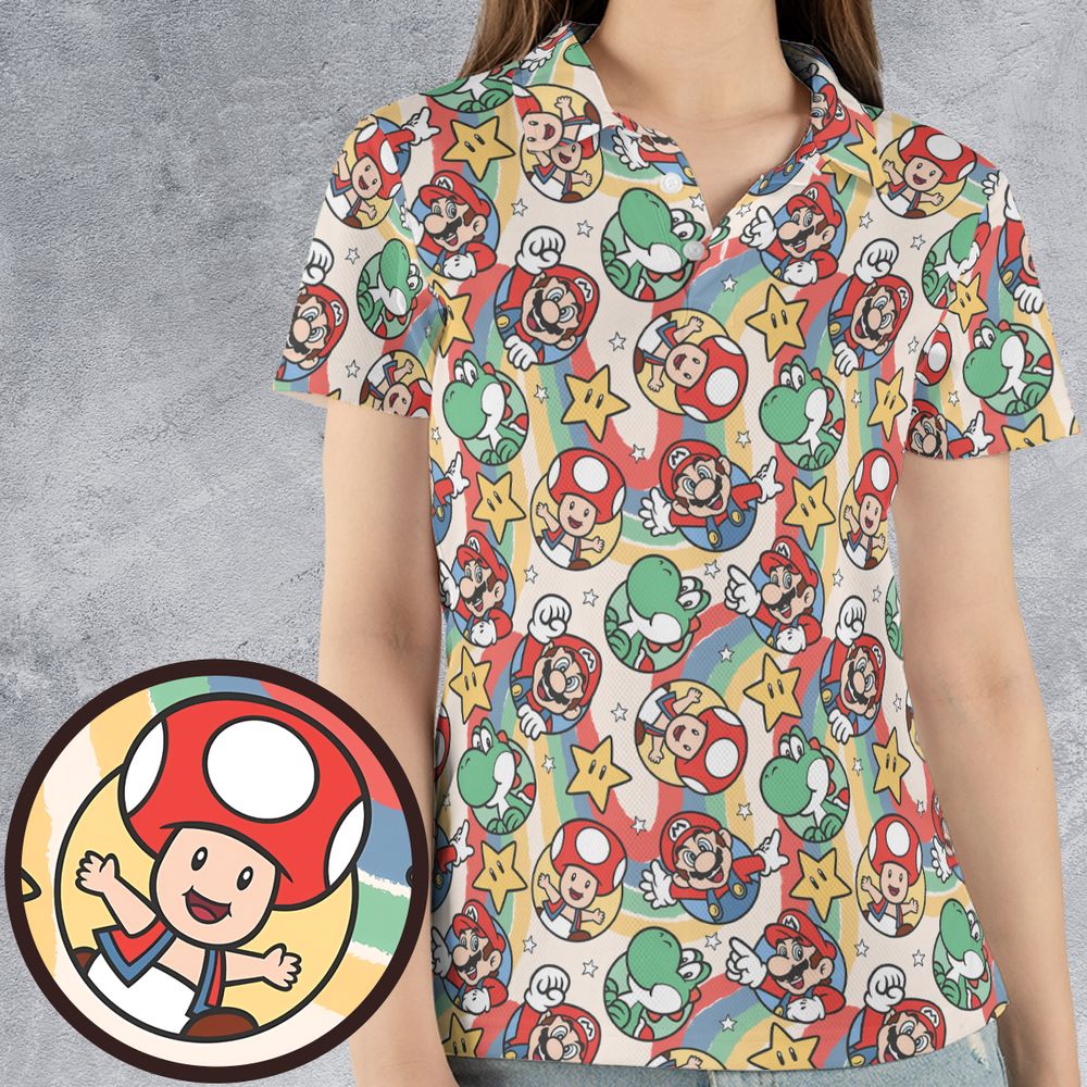 Mario seamless pattern - Women - 4