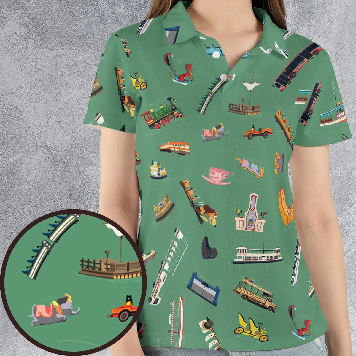 AOP Men/Women Polo Shirt - EMS18K9R