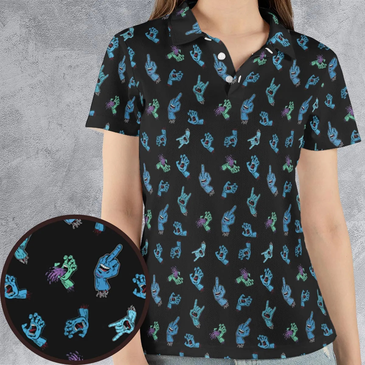 AOP Men/Women Polo Shirt - H9MQGK4N