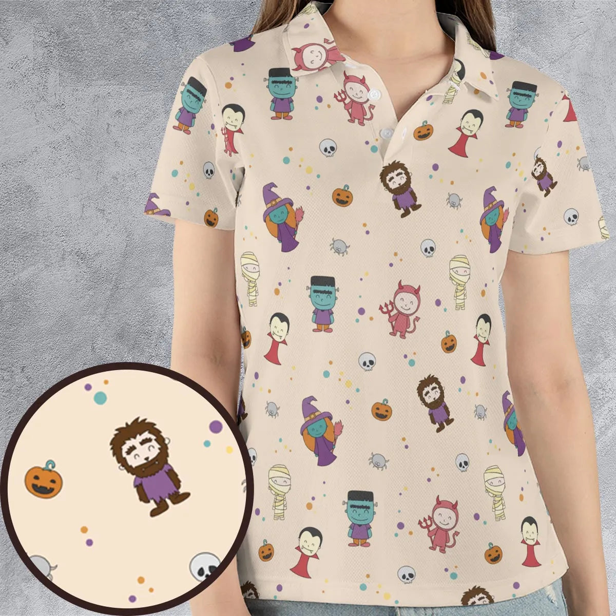 AOP Men/Women Polo Shirt - KMTP9XJ9