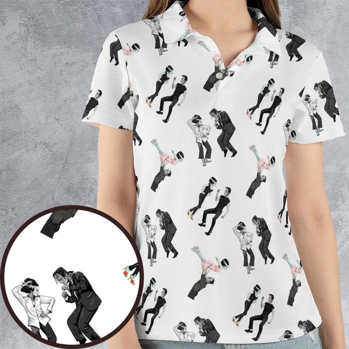AOP Men/Women Polo Shirt - GKJR14QH