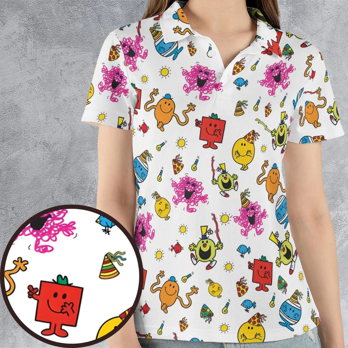 AOP Men/Women Polo Shirt - QZF96EDW