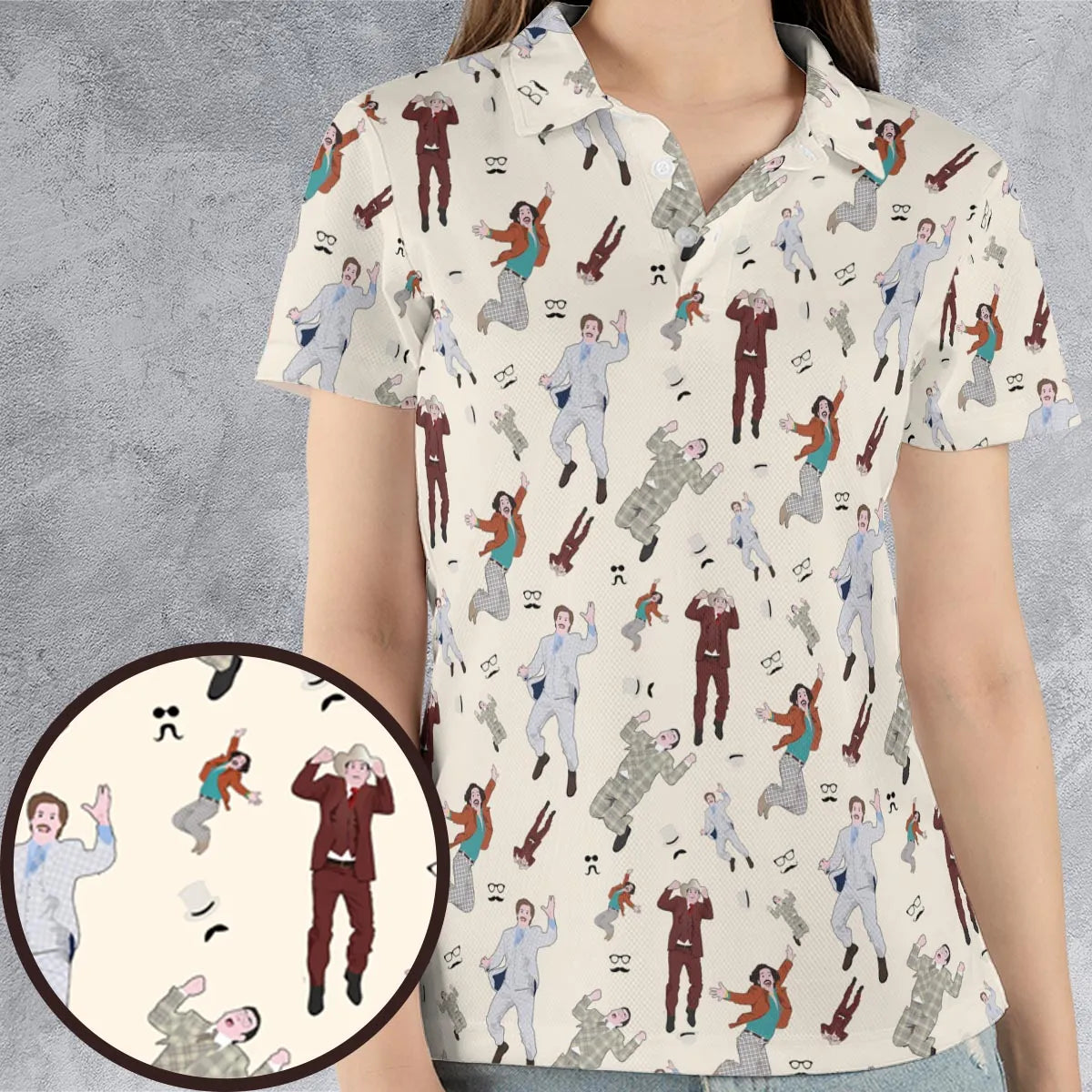 AOP Men/Women Polo Shirt - 5R58L1NL