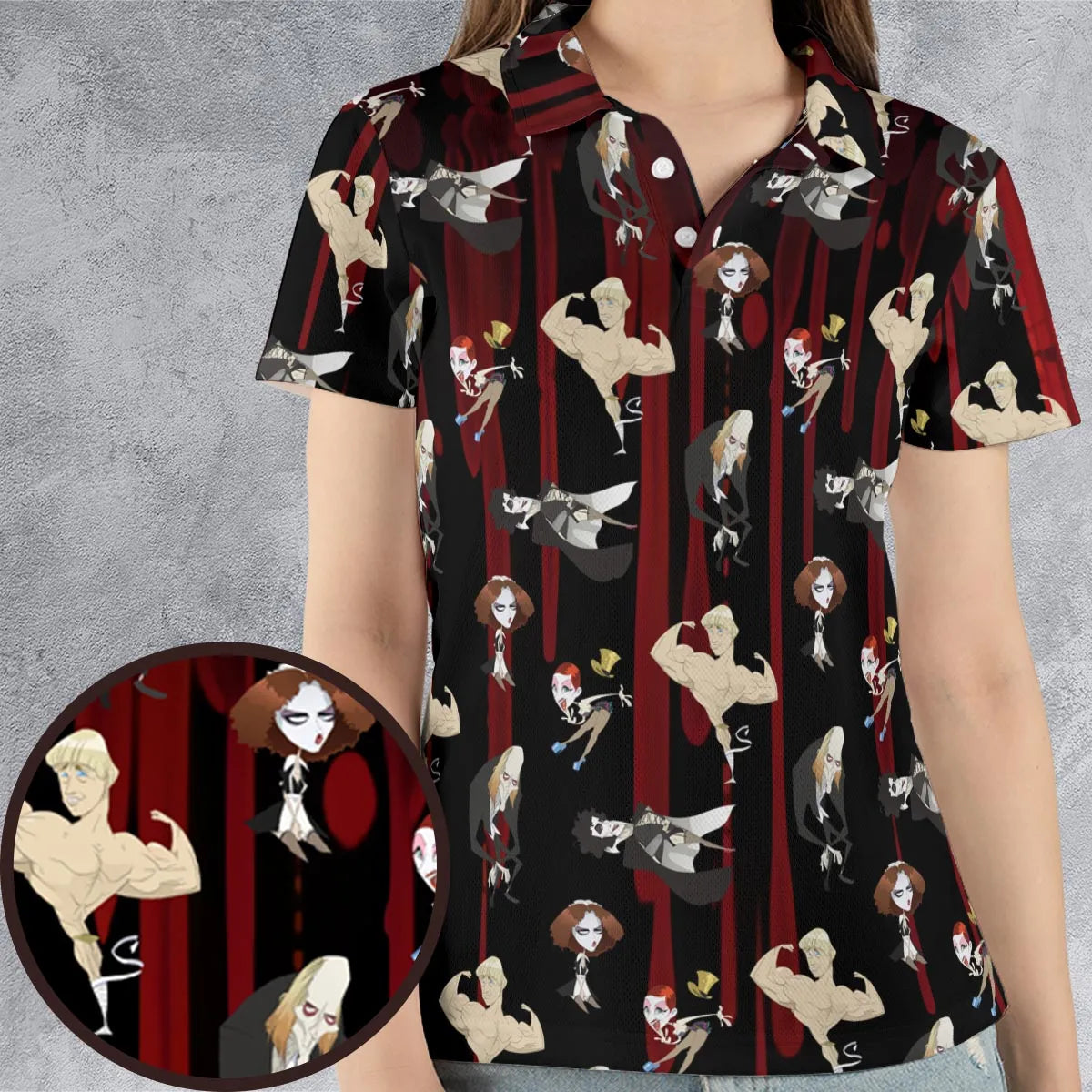 AOP Men/Women Polo Shirt - PC7UYSNP