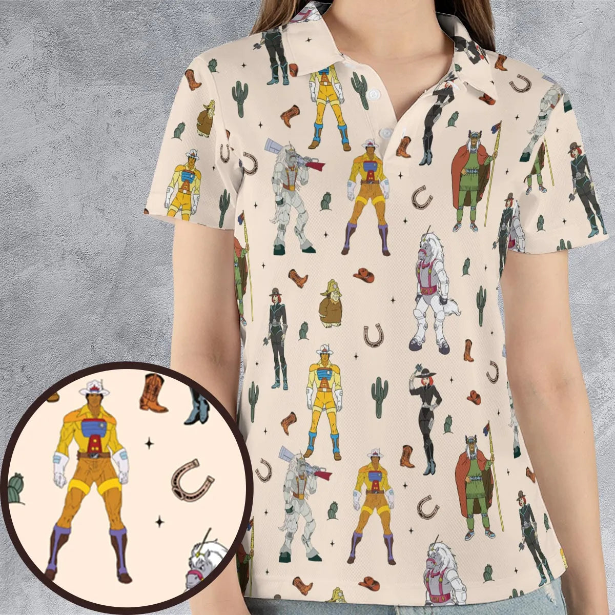 AOP Men/Women Polo Shirt - CH4S3KVQ
