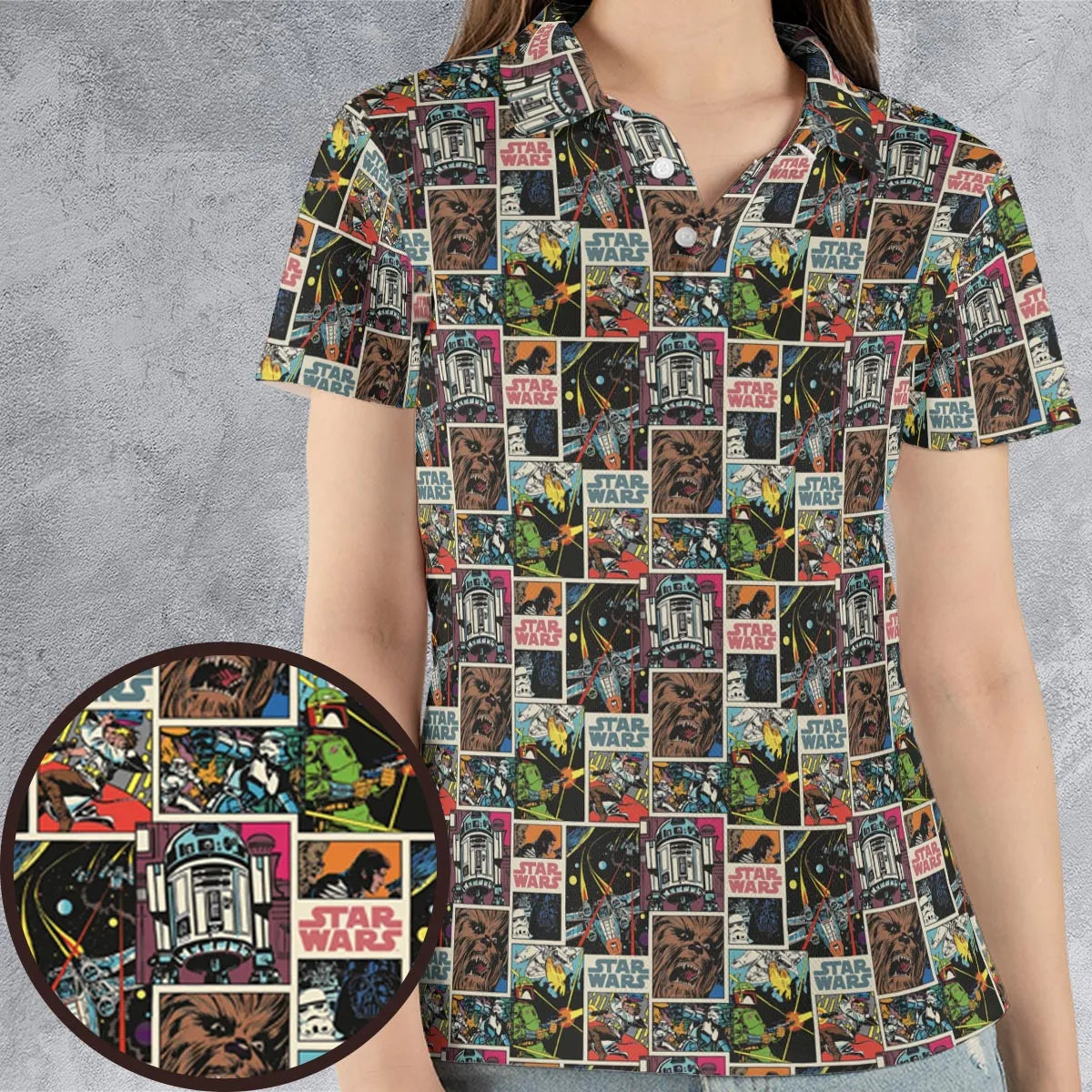 AOP Men/Women Polo Shirt - UEPHE8GY