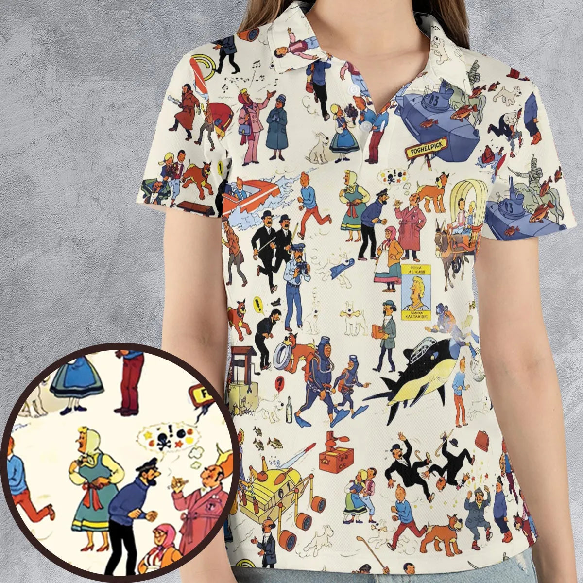 AOP Men/Women Polo Shirt - KC4Y4PVP