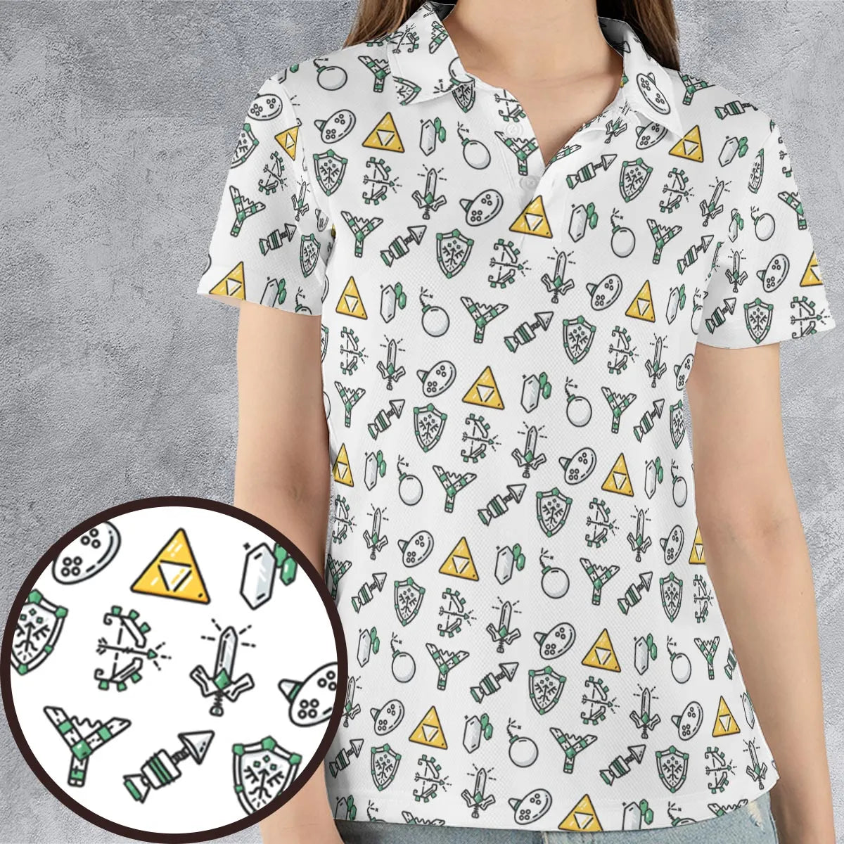 AOP Men/Women Polo Shirt - 67PNTGE2
