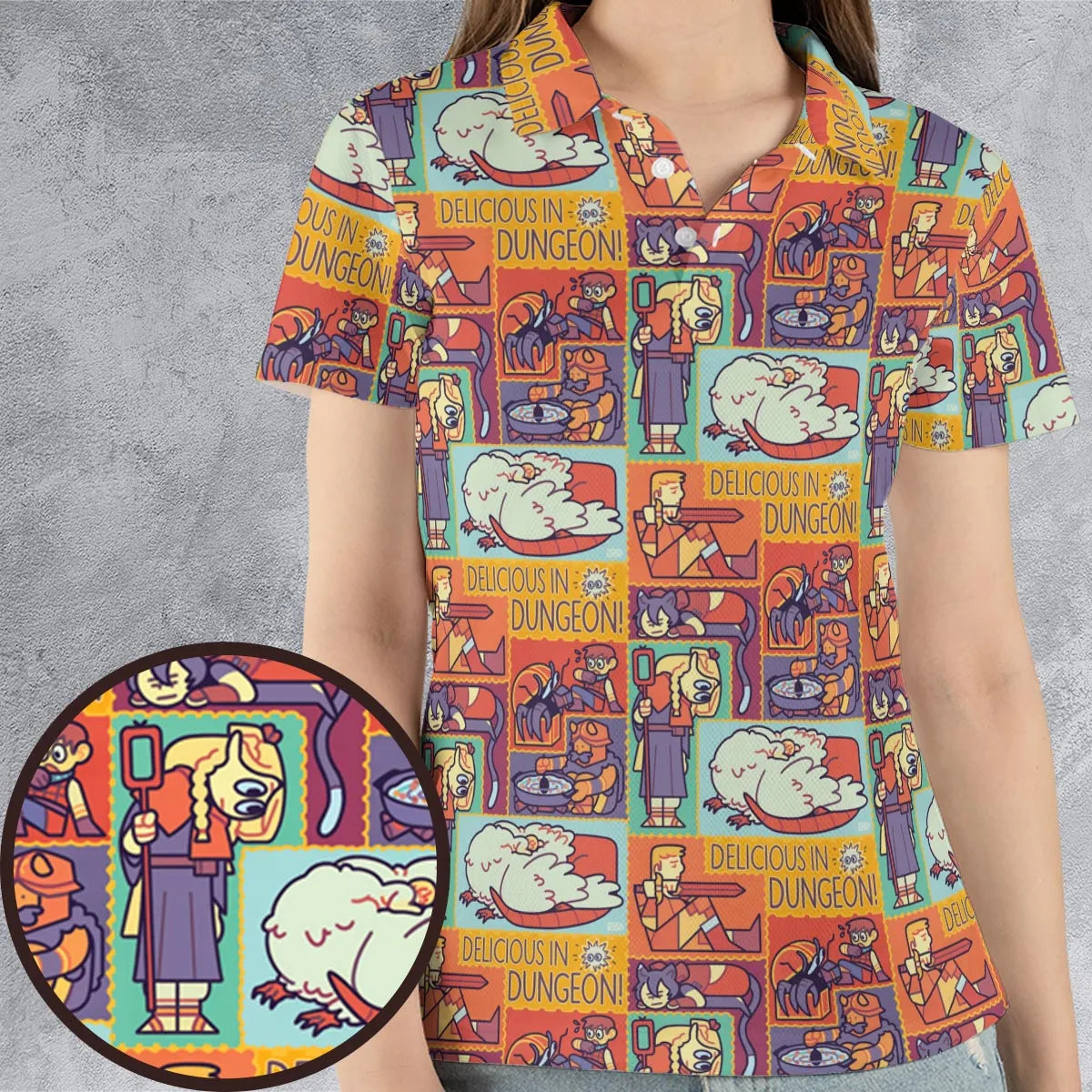 AOP Men/Women Polo Shirt - ZYC4LK6E
