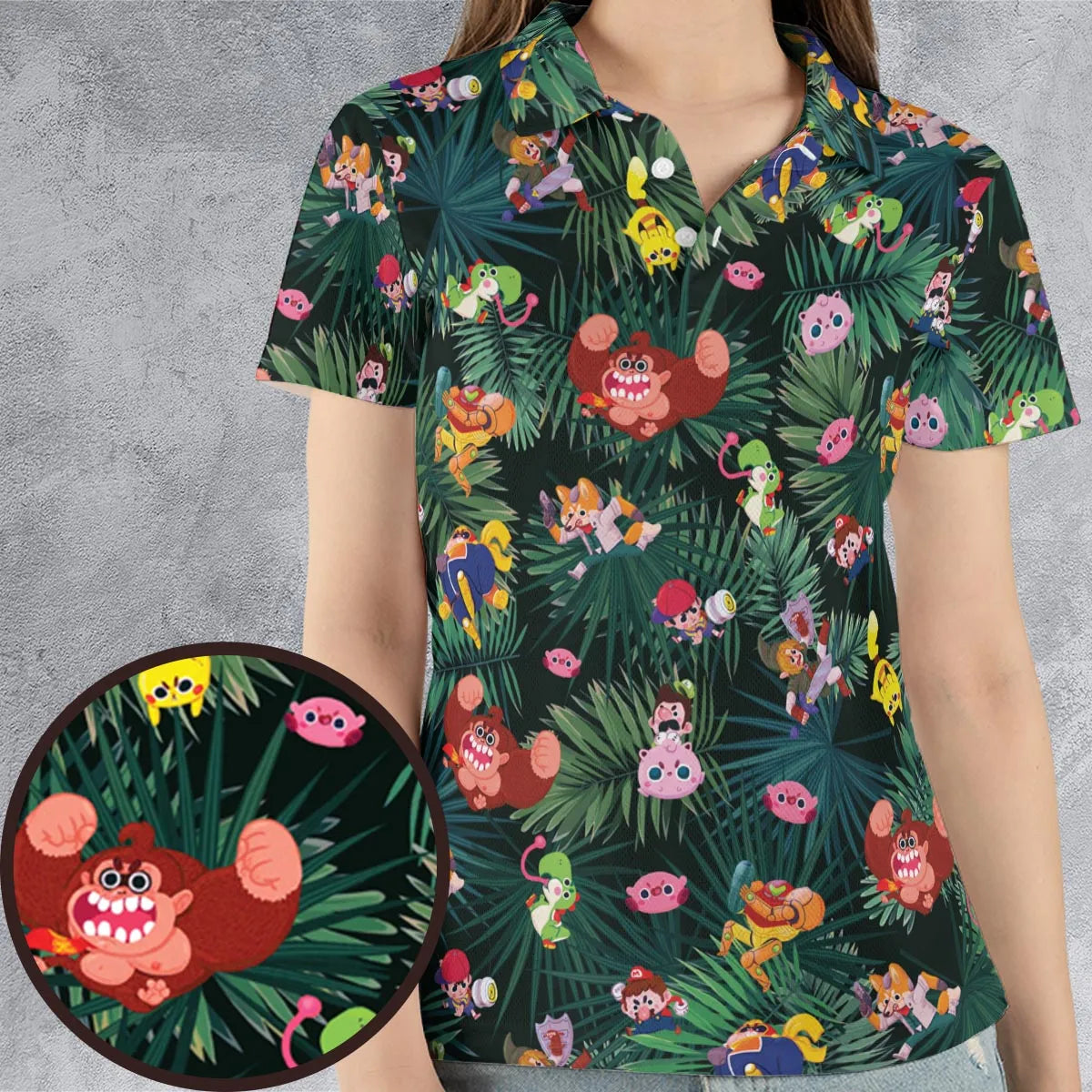 AOP Men/Women Polo Shirt - JYHLBDBC