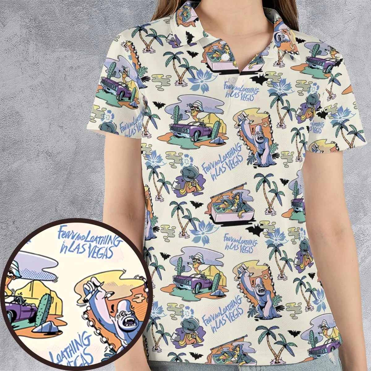 AOP Men/Women Polo Shirt - NDREF3CV
