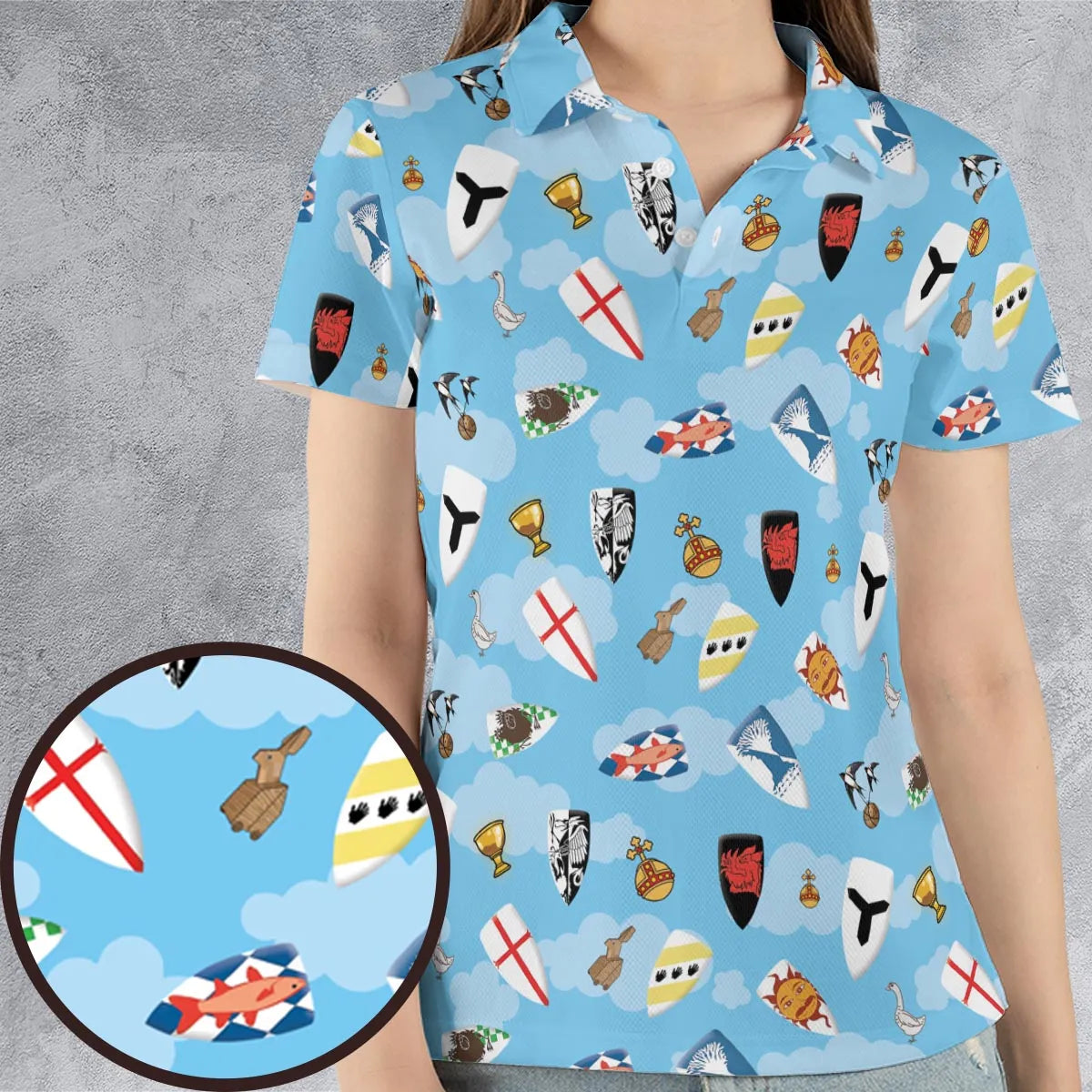 AOP Men/Women Polo Shirt - 1R85ZB6C