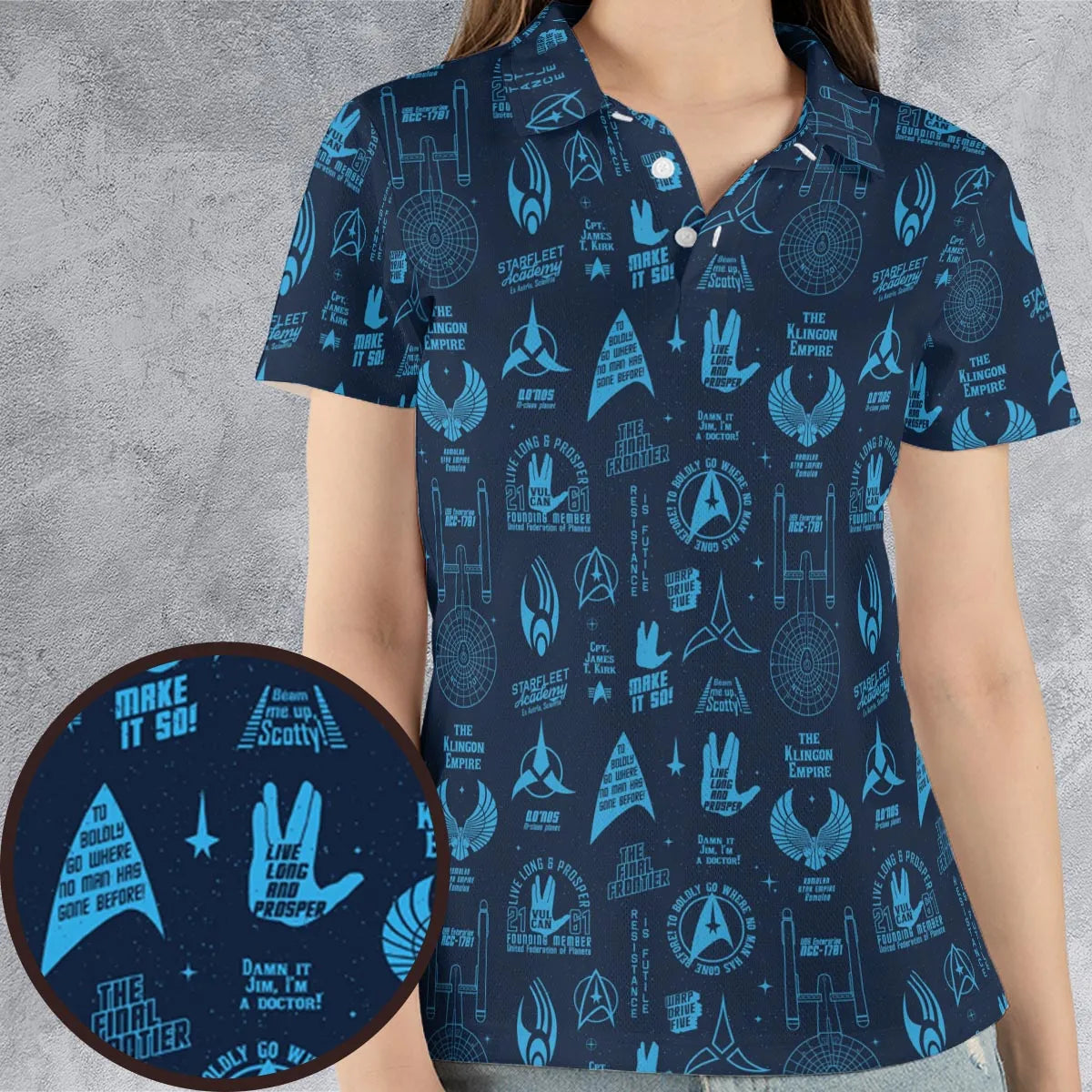 AOP Men/Women Polo Shirt - UQRH9YSD