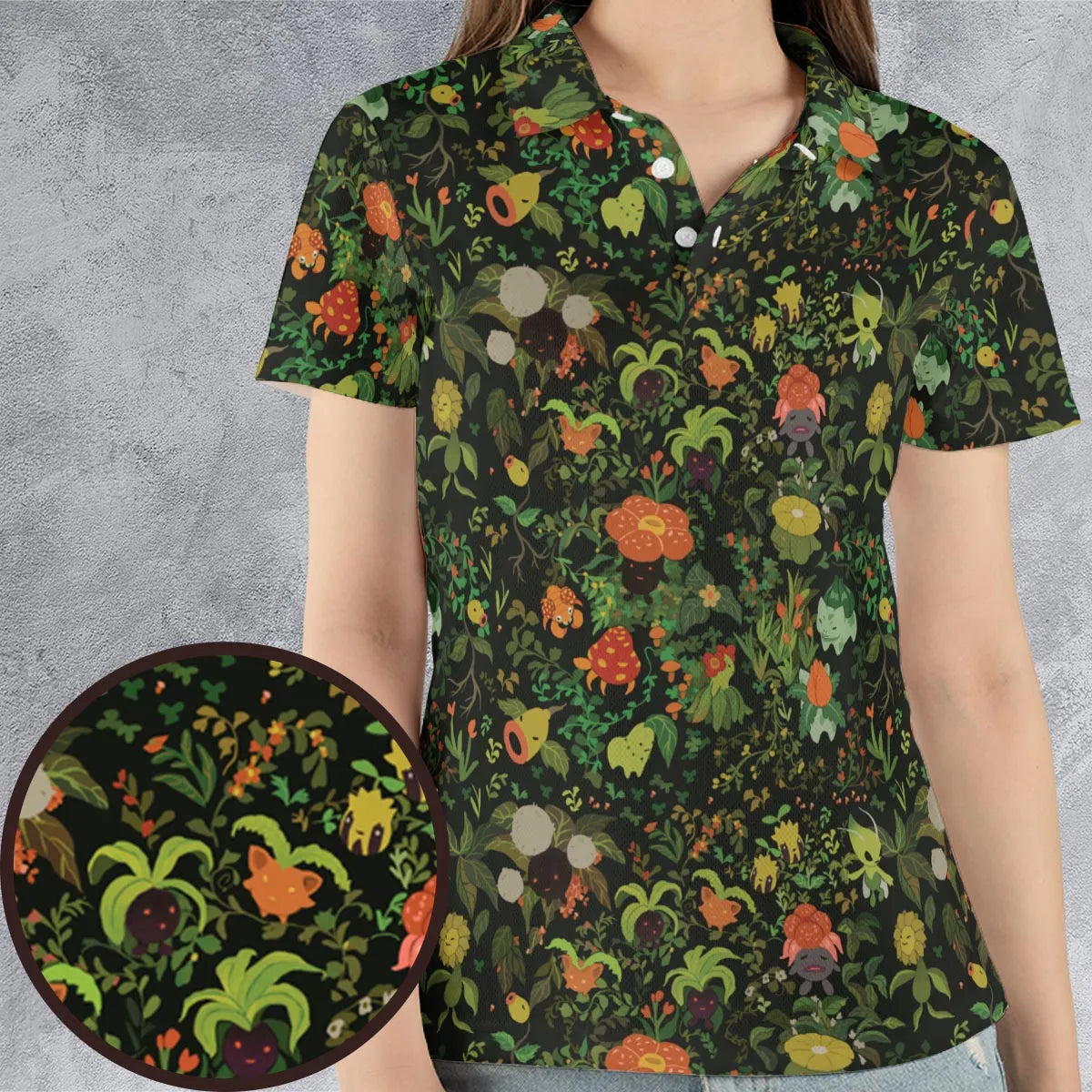 AOP Men/Women Polo Shirt - QED6VYFU