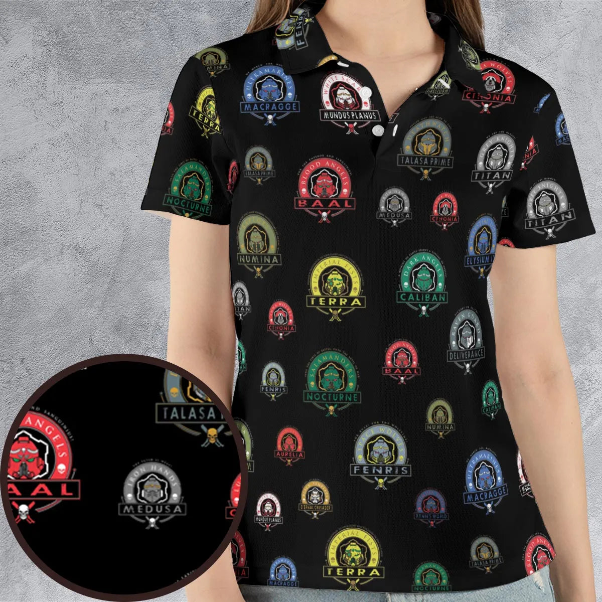 AOP Men/Women Polo Shirt - YMQEW6WP
