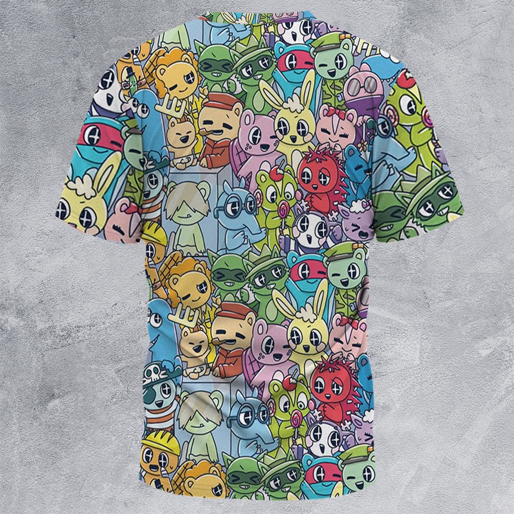 All-Over Print Unisex T-Shirt - T6V4L257 -  - 4