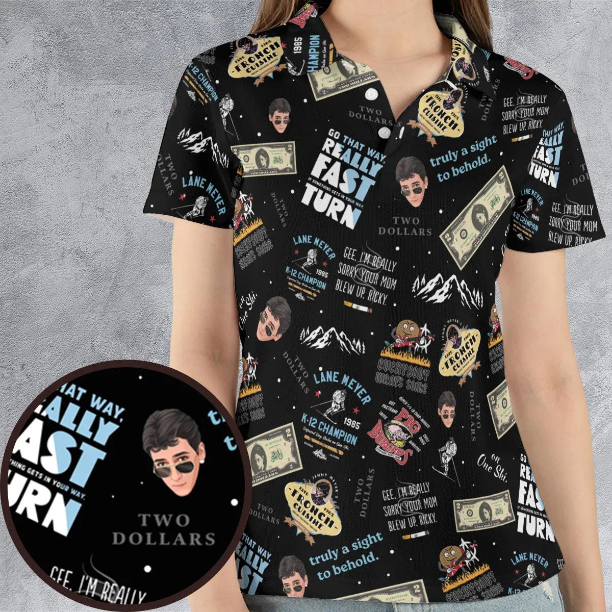 AOP Men/Women Polo Shirt - E8F1ZBZV