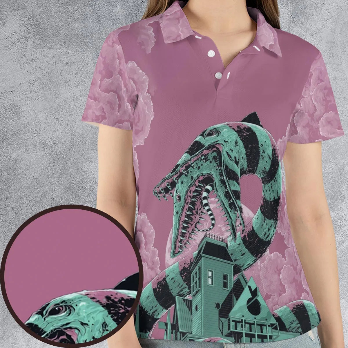 AOP Men/Women Polo Shirt - QTRRM1WZ
