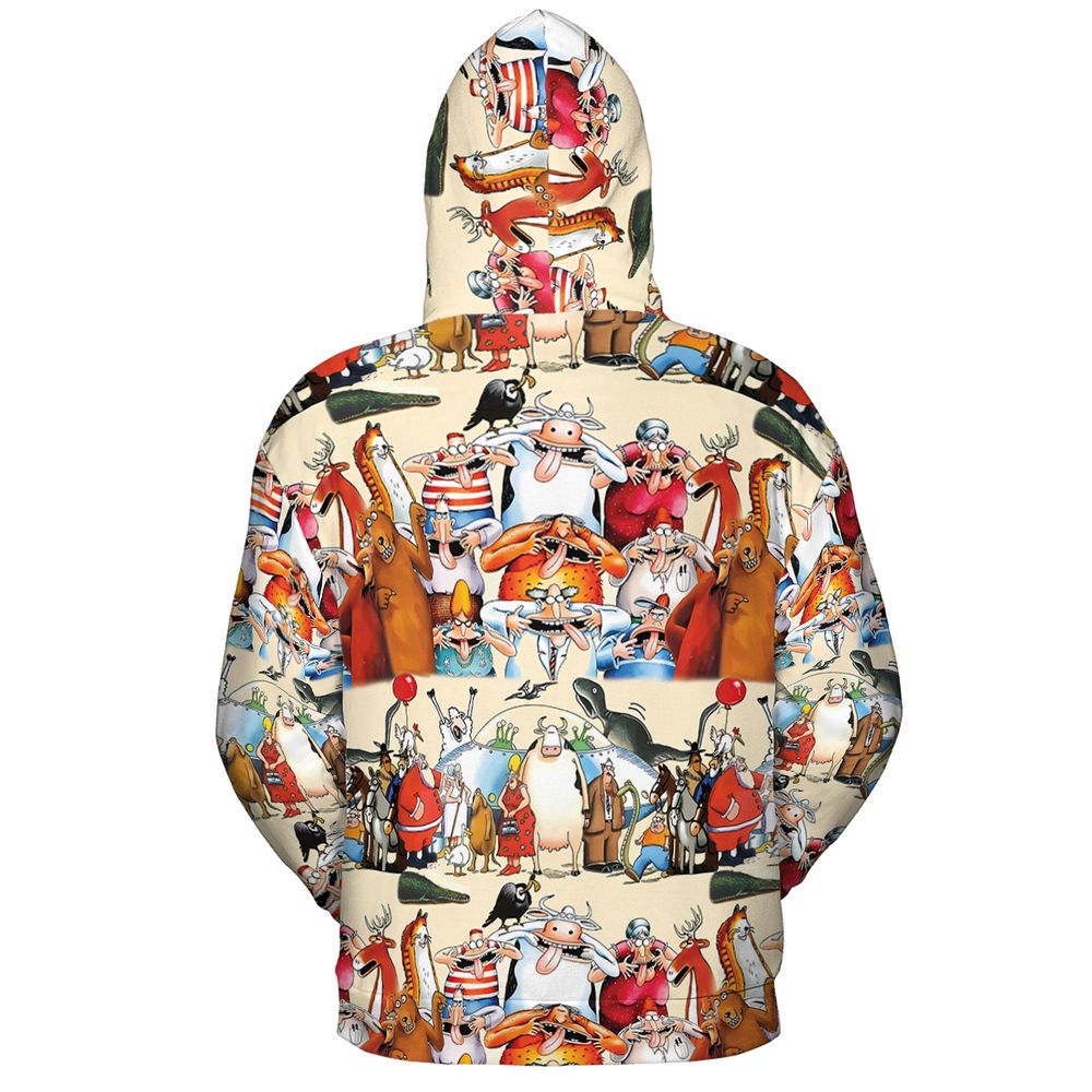 All-over Print Hoodie - RZJKC7QY -  - 4