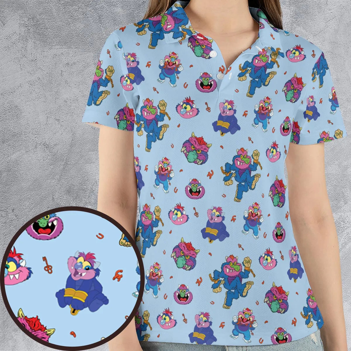 AOP Men/Women Polo Shirt - KCTDP6QR