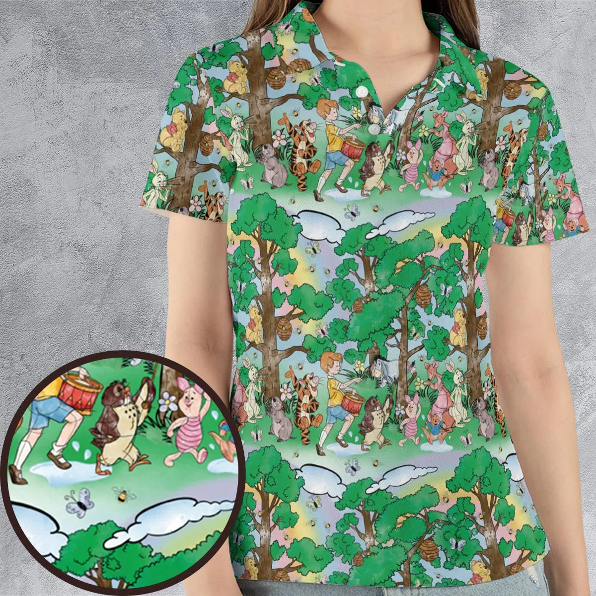 AOP Men/Women Polo Shirt - 3PX23HUD