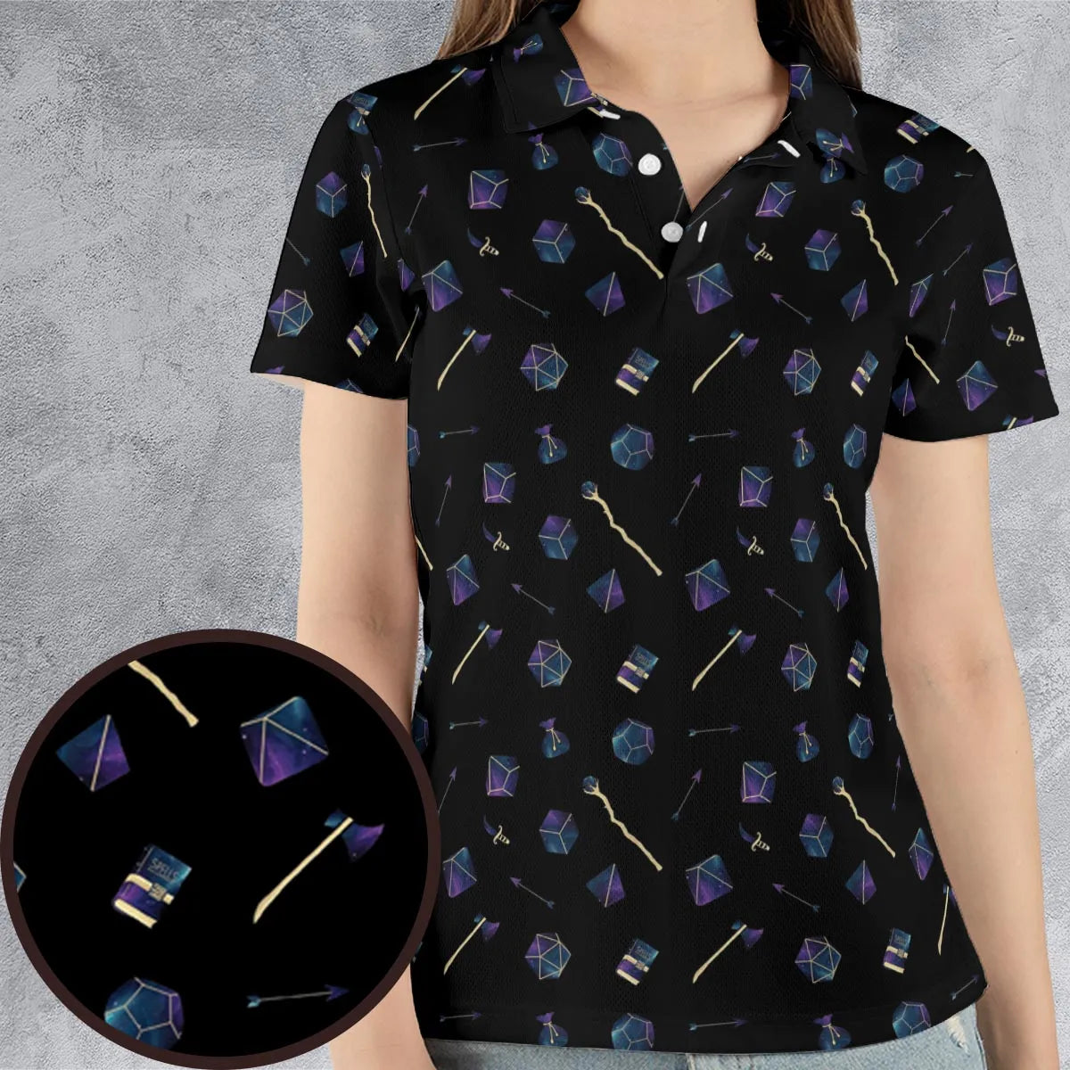 AOP Men/Women Polo Shirt - 79P4TC3R