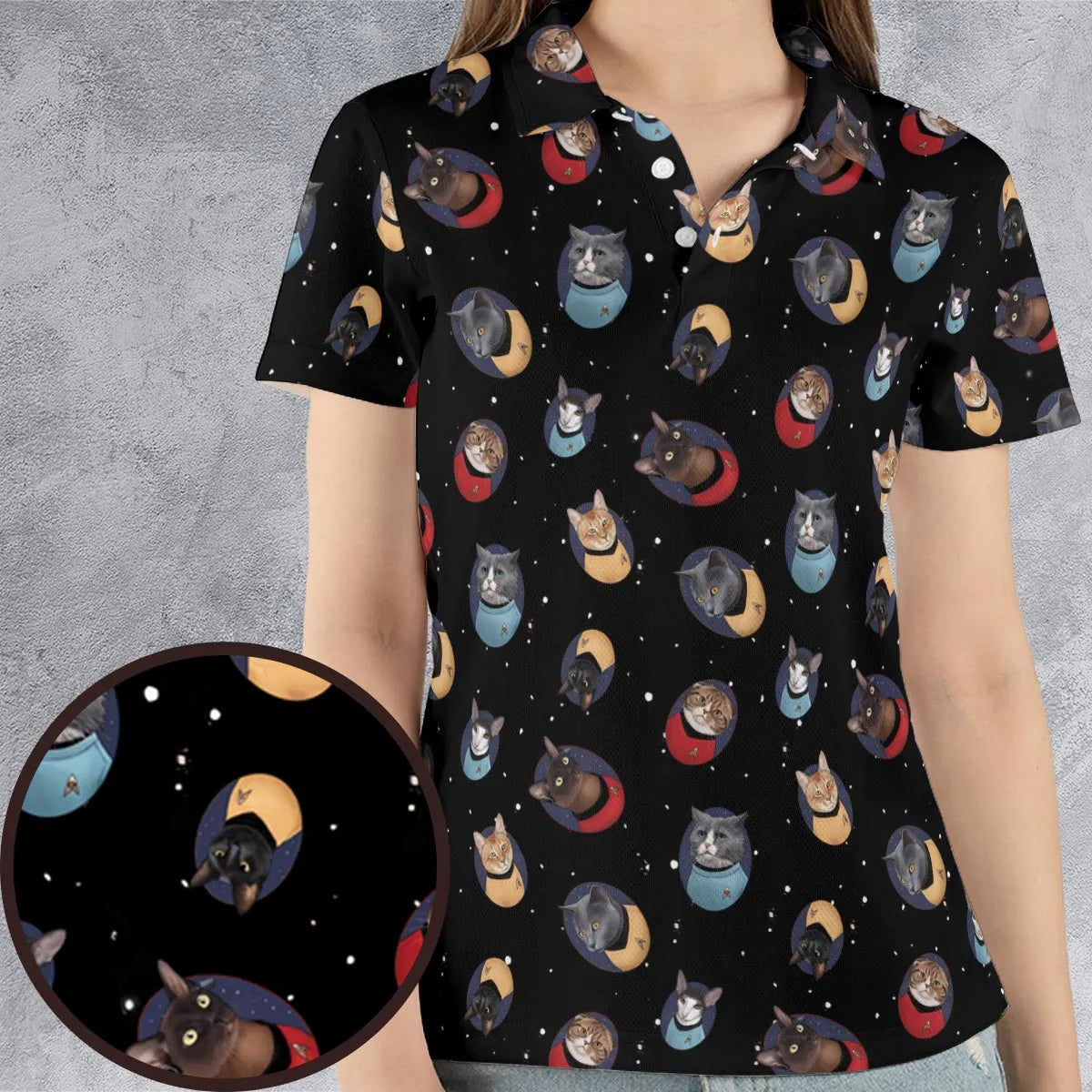 AOP Men/Women Polo Shirt - 4TXUDYSK