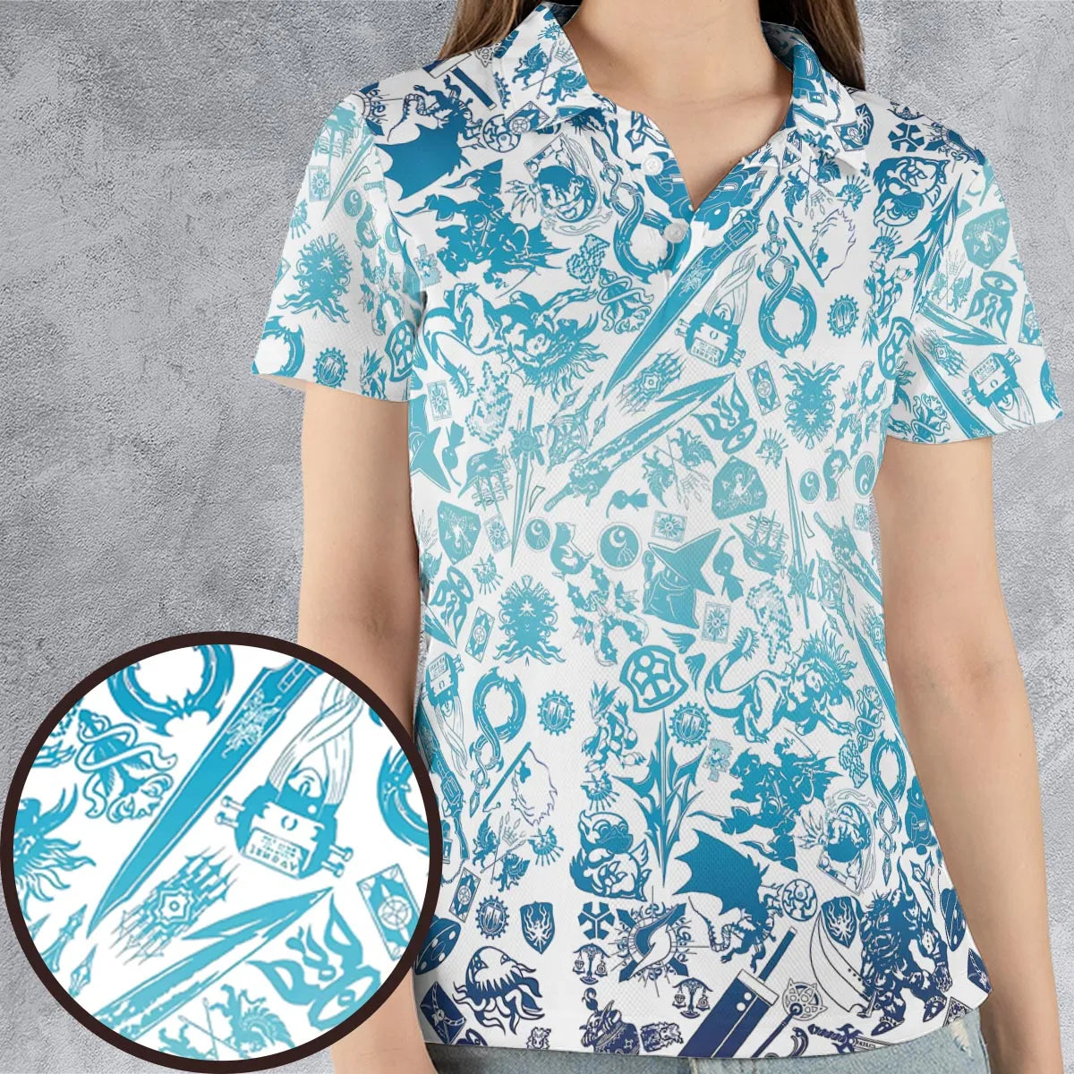 AOP Men/Women Polo Shirt - TNNCZSGA