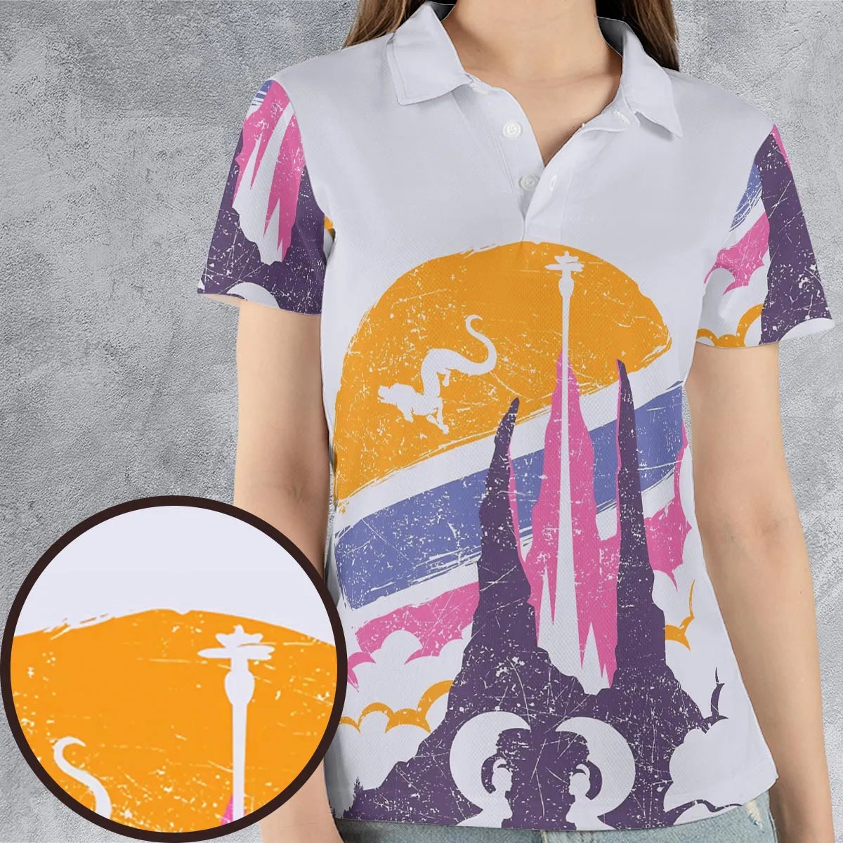 AOP Men/Women Polo Shirt - 2LTEMCF6