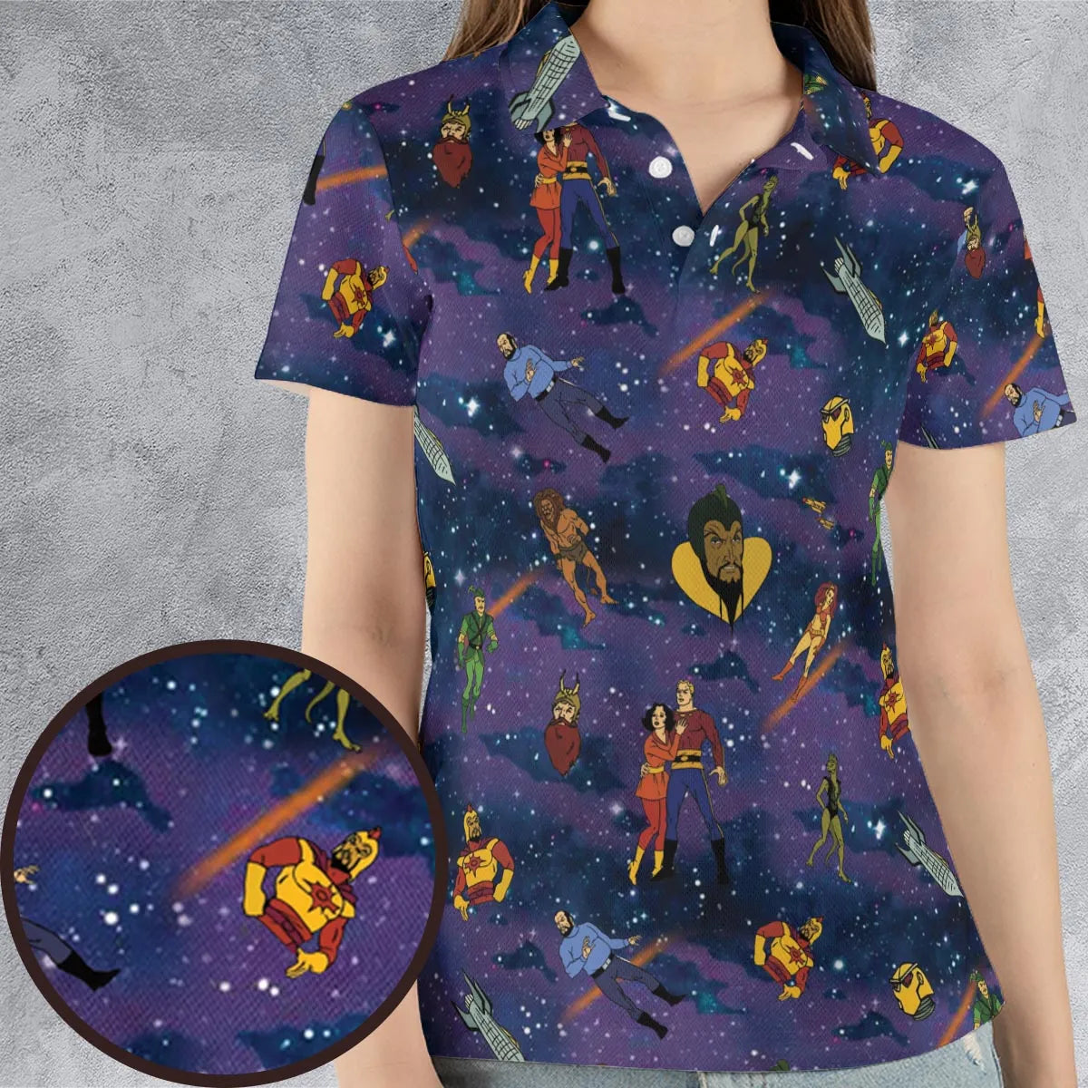 AOP Men/Women Polo Shirt - DEY7QNTV